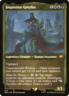 Inquisitor Greyfax (Display Commander) (Etched Foil) [Warhammer 40,000]-1