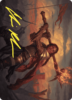 Imodane, the Pyrohammer Art Card (Gold-Stamped Signature) [Wilds of Eldraine Art Series]-1