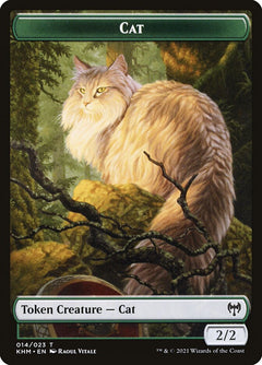 Human Warrior // Cat Double-Sided Token [Kaldheim Tokens]-2