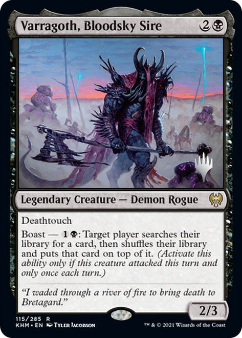 Varragoth, Bloodsky Sire (Promo Pack) [Kaldheim Promos]-1