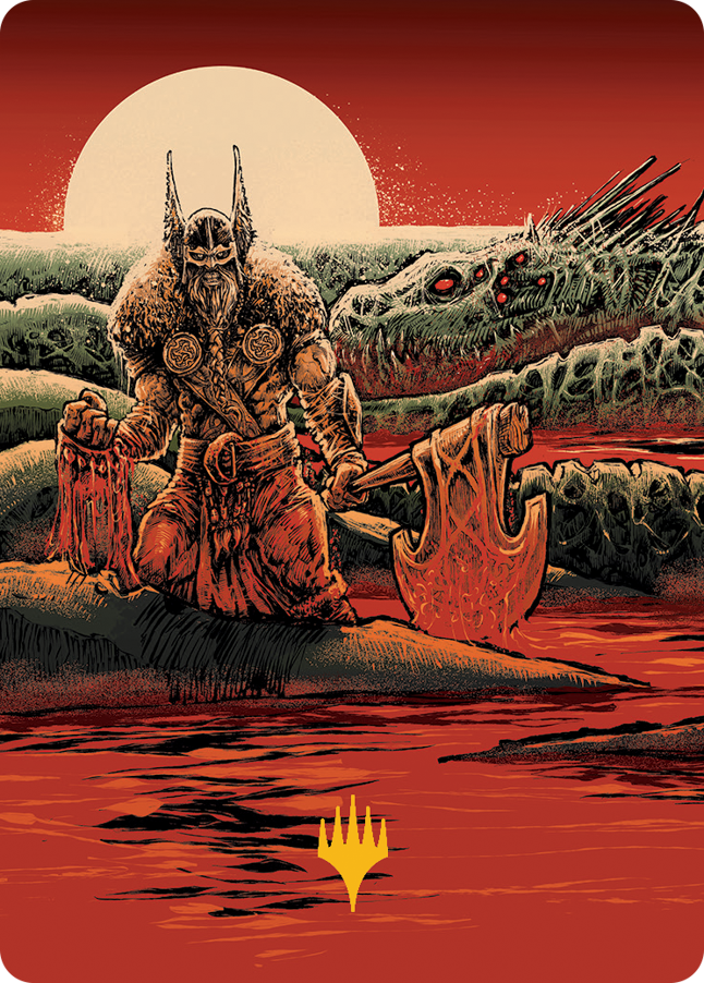 Fynn, the Fangbearer Art Card (Gold-Stamped Signature) [March of the Machine Art Series]-1