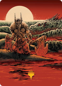 Fynn, the Fangbearer Art Card (Gold-Stamped Signature) [March of the Machine Art Series]-1