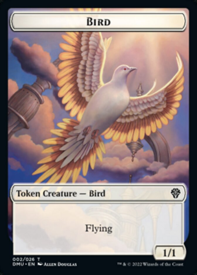 Bird (002) // Goblin Double-Sided Token [Dominaria United Tokens]-1