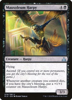 Mausoleum Harpy [Rivals of Ixalan]-1