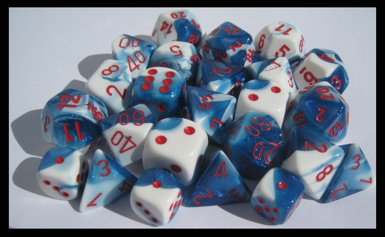 CHX 26457 Gemini Astral Blue White/Red 7-Die Set-1