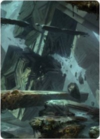 Swamp 3 Art Card [Zendikar Rising Art Series]-1