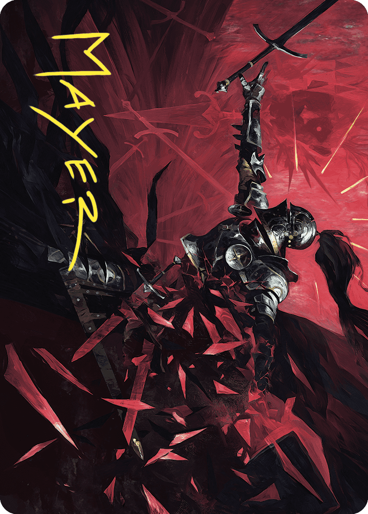 Shatter the Oath Art Card (Gold-Stamped Signature) [Wilds of Eldraine Art Series]-1