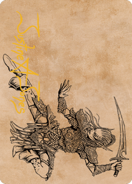 Lae'zel, Vlaakith's Champion Art Card (Gold-Stamped Signature) [Commander Legends: Battle for Baldur's Gate Art Series]-1
