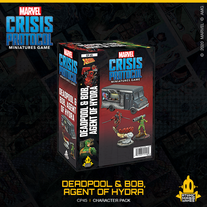 Marvel Crisis Protocol Miniatures Game Deadpool and Bob Agent of Hydra-1