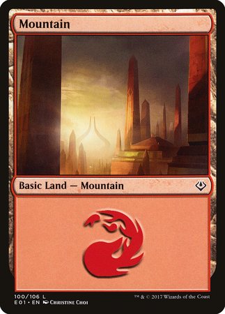 Mountain (100) [Archenemy: Nicol Bolas]-1