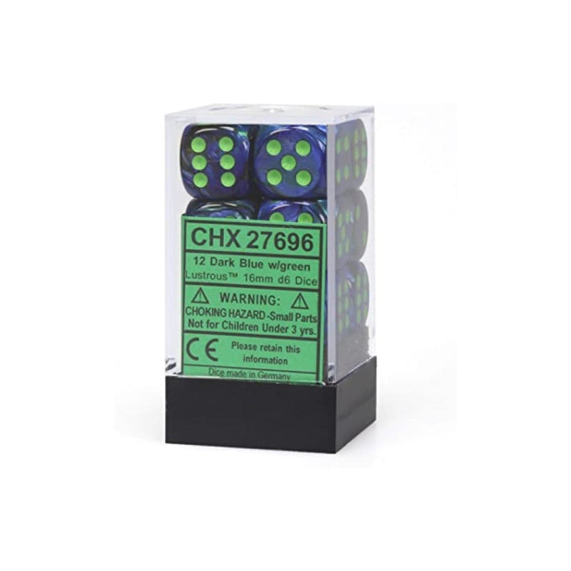 CHX 27696 Lustrous 16mm d6 Dark Blue/Green Block (12)-1
