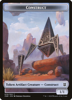Cat // Construct Double-Sided Token [Zendikar Rising Tokens]-2