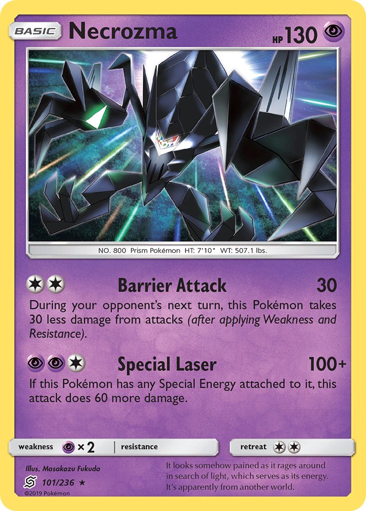 Necrozma (101/236) (Cracked Ice Holo) (Theme Deck Exclusive) [Sun & Moon: Unified Minds]-1