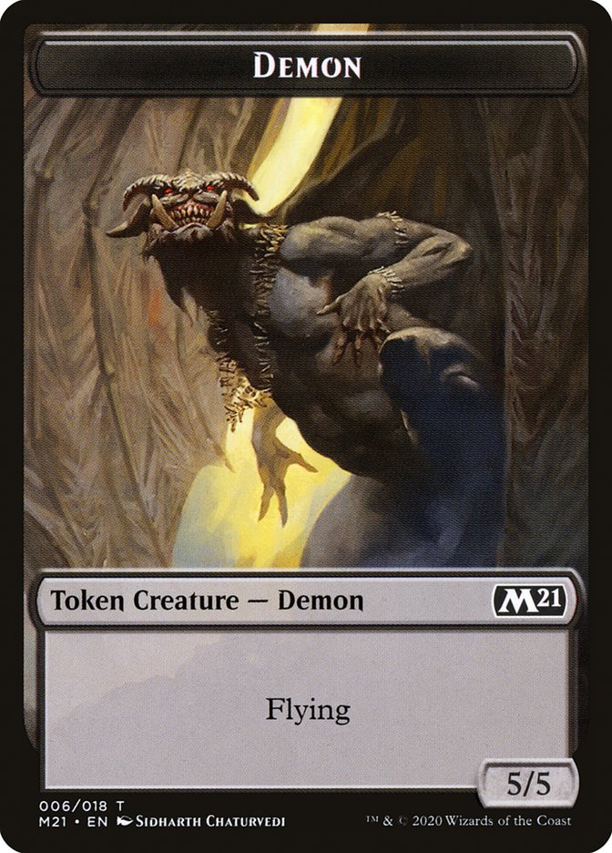 Angel // Demon Double-Sided Token [Core Set 2021 Tokens]-2