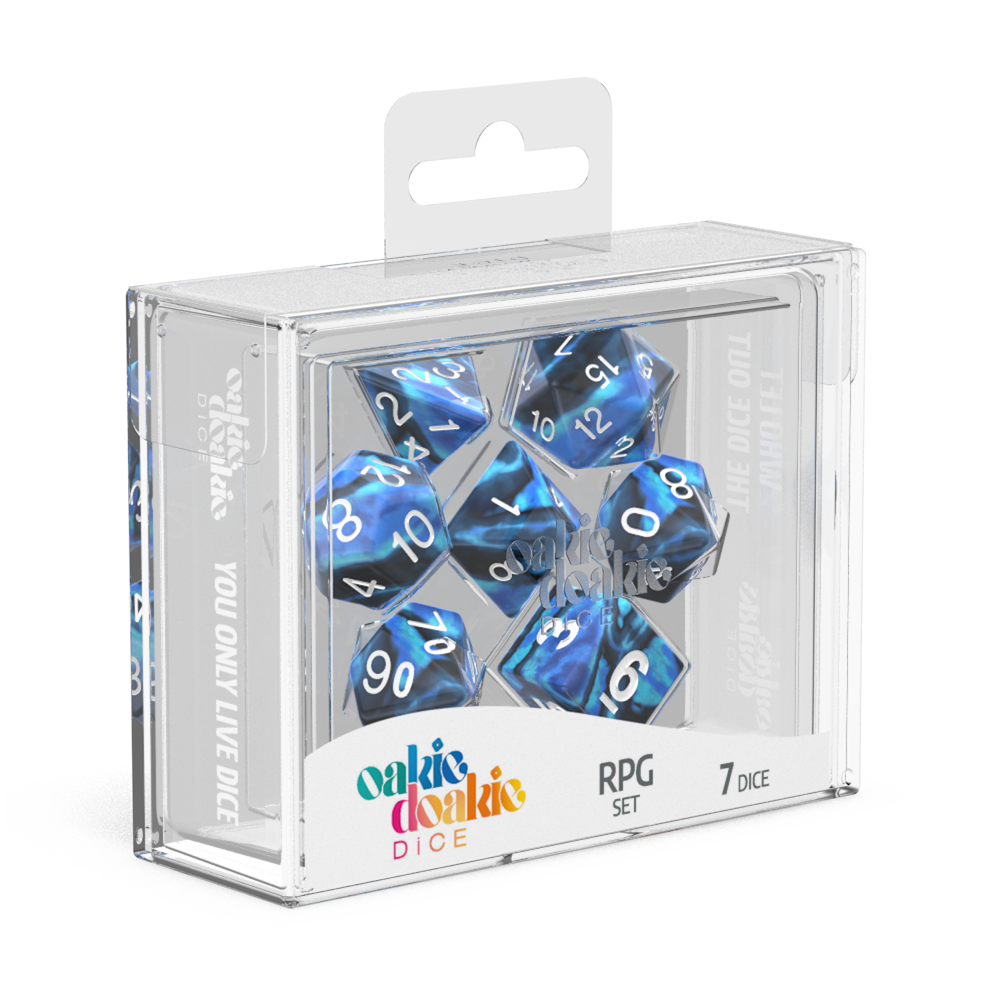 Oakie Doakie Dice RPG Set GemiDice - Twilight Stone (7)-1