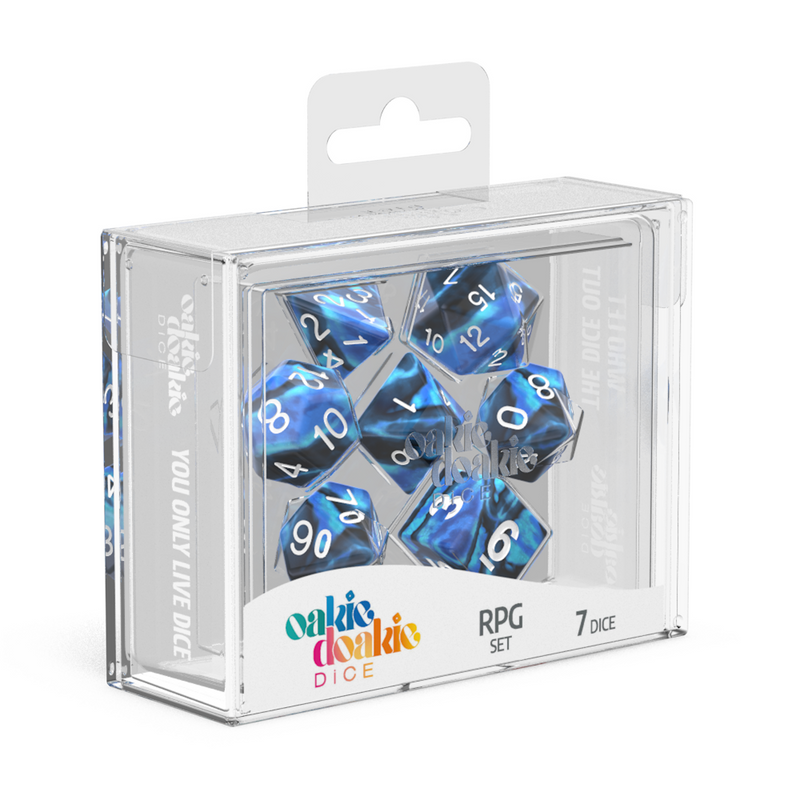 Oakie Doakie Dice RPG Set GemiDice - Twilight Stone (7)-1