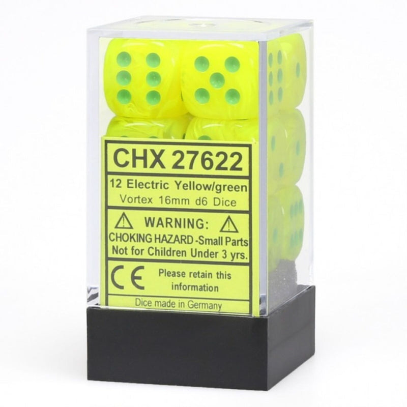 CHX 27622 Vortex 16mm d6 Bright Yellow/Green Block (12)-1