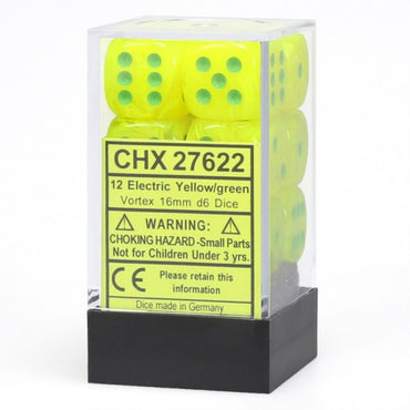 CHX 27622 Vortex 16mm d6 Bright Yellow/Green Block (12)