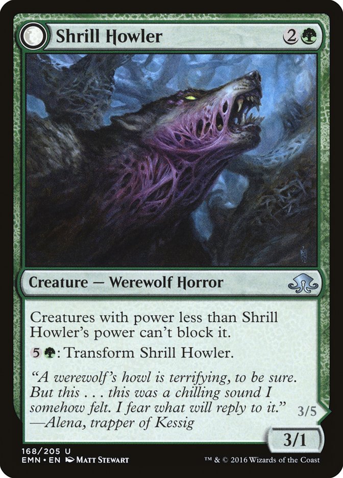 Shrill Howler // Howling Chorus [Eldritch Moon]-1