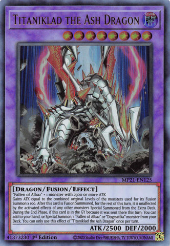 Titaniklad the Ash Dragon [MP21-EN125] Ultra Rare