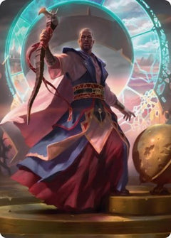 Teferi, Who Slows the Sunset Art Card [Innistrad: Midnight Hunt Art Series]-1