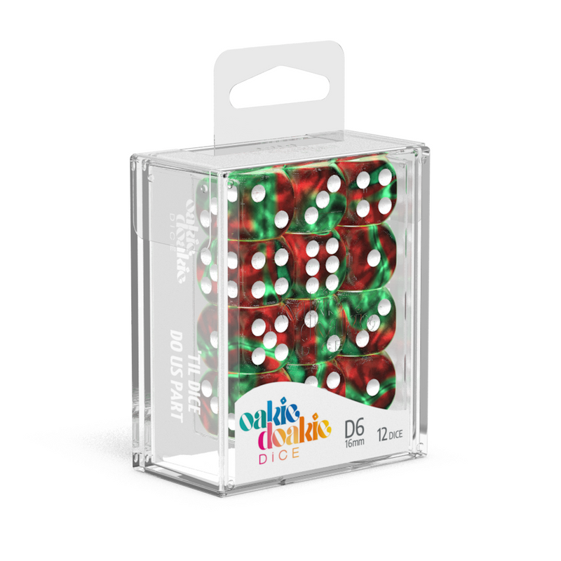 Oakie Doakie Dice D6 16 mm GemiDice - Bloody Jungle (12)-1