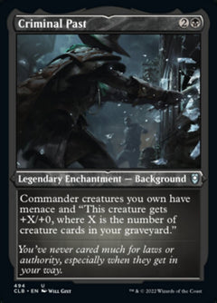Criminal Past (Foil Etched) [Commander Legends: Battle for Baldur's Gate]-1