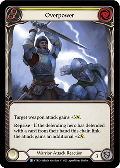 Overpower (Yellow) [U-WTR124] (Welcome to Rathe Unlimited)  Unlimited Rainbow Foil-1