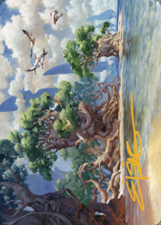 Yavimaya Coast Art Card (Gold-Stamped Signature) [Dominaria United Art Series]-1