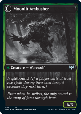 Oakshade Stalker // Moonlit Ambusher [Innistrad: Double Feature]-2