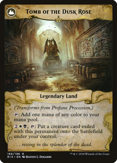 Profane Procession // Tomb of the Dusk Rose [Rivals of Ixalan]-2