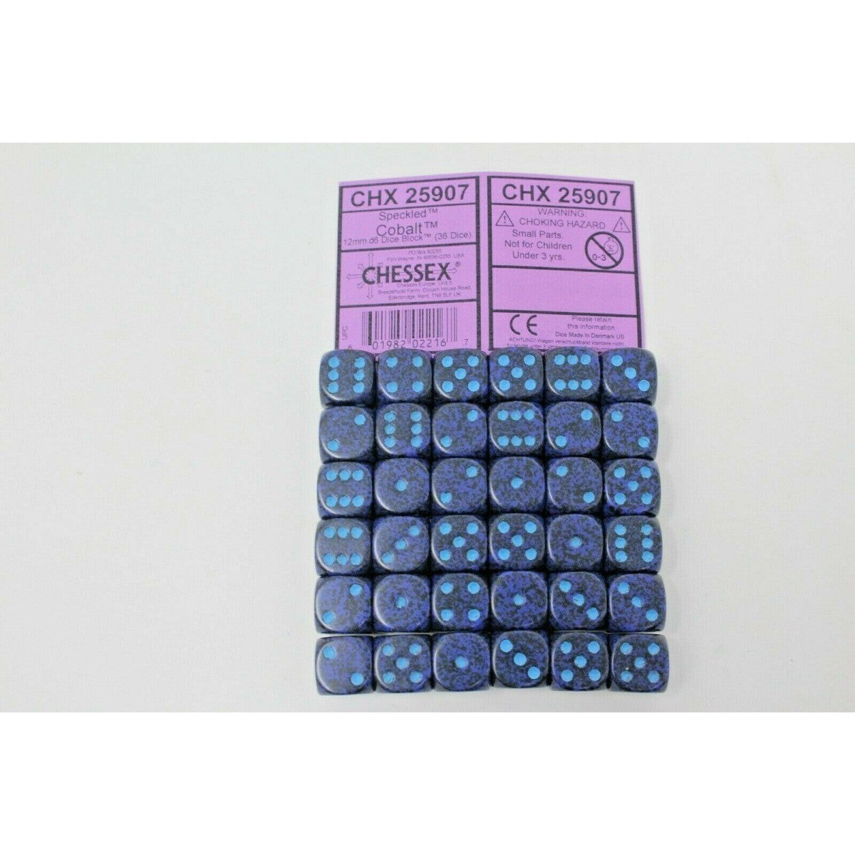 CHX 25907 Speckled 12mm d6 Cobalt Block (36)-1