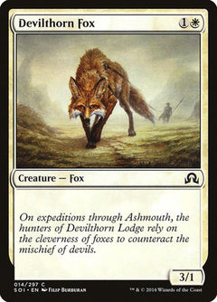 Devilthorn Fox [Shadows over Innistrad]-1