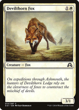 Devilthorn Fox [Shadows over Innistrad]-1