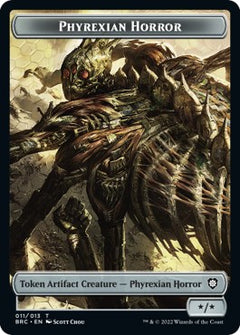 Servo // Phyrexian Horror Double-Sided Token [The Brothers' War Commander Tokens]-2