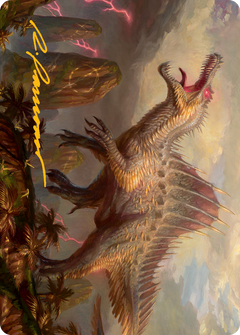 Etali, Primal Conqueror Art Card (Gold-Stamped Signature) [March of the Machine Art Series]-1