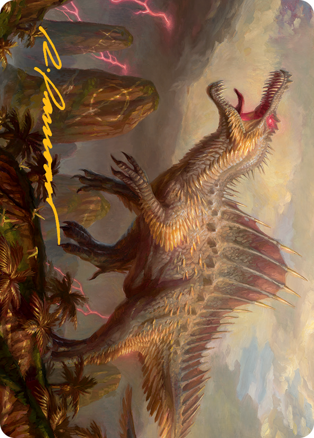 Etali, Primal Conqueror Art Card (Gold-Stamped Signature) [March of the Machine Art Series]-1