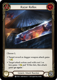 Razor Reflex (Blue) [U-WTR211] (Welcome to Rathe Unlimited)  Unlimited Rainbow Foil-1