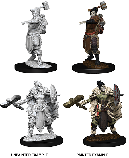 D&D Nolzurs Marvelous Unpainted Miniatures Female Half Orc Barbarian-1