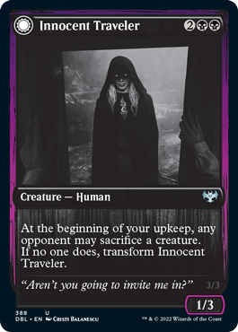 Innocent Traveler // Malicious Invader [Innistrad: Double Feature]-1