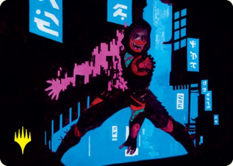 Return to Action Art Card (Gold-Stamped Signature) [Kamigawa: Neon Dynasty Art Series]-1