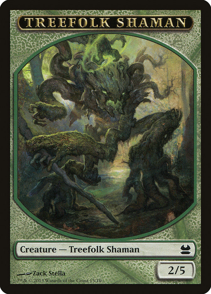 Treefolk Shaman Token [Modern Masters Tokens]-1
