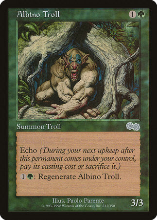 Albino Troll [Urza's Saga]-1