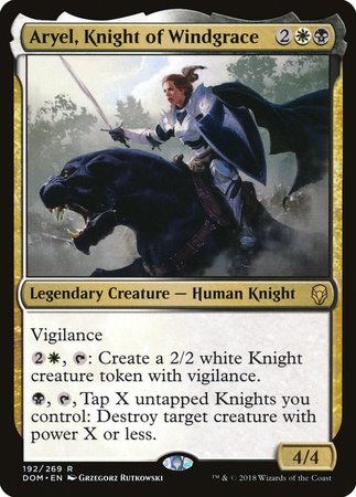 Aryel, Knight of Windgrace [Dominaria]-1