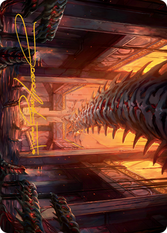 Bloodfell Caves Art Card (Gold-Stamped Signature) [March of the Machine Art Series]-1