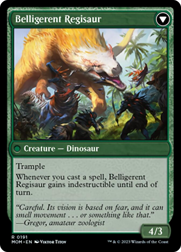 Invasion of Ixalan // Belligerent Regisaur [March of the Machine]-2