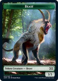 Beast // Thopter (008) Double-Sided Token [Double Masters Tokens]-1