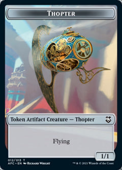 Thopter // Treasure Double-Sided Token [Dungeons & Dragons: Adventures in the Forgotten Realms Commander Tokens]-1