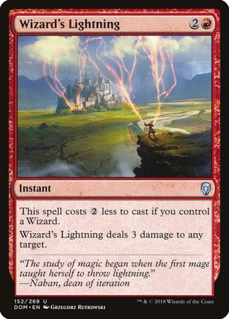 Wizard's Lightning [Dominaria]-1