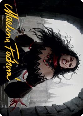 Voldaren Stinger Art Card (Gold-Stamped Signature) [Innistrad: Midnight Hunt Art Series]-1